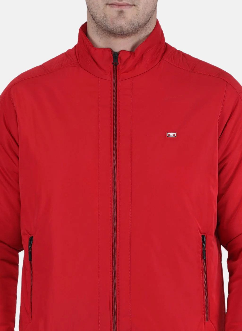 Men Red Solid Jacket - Image 5