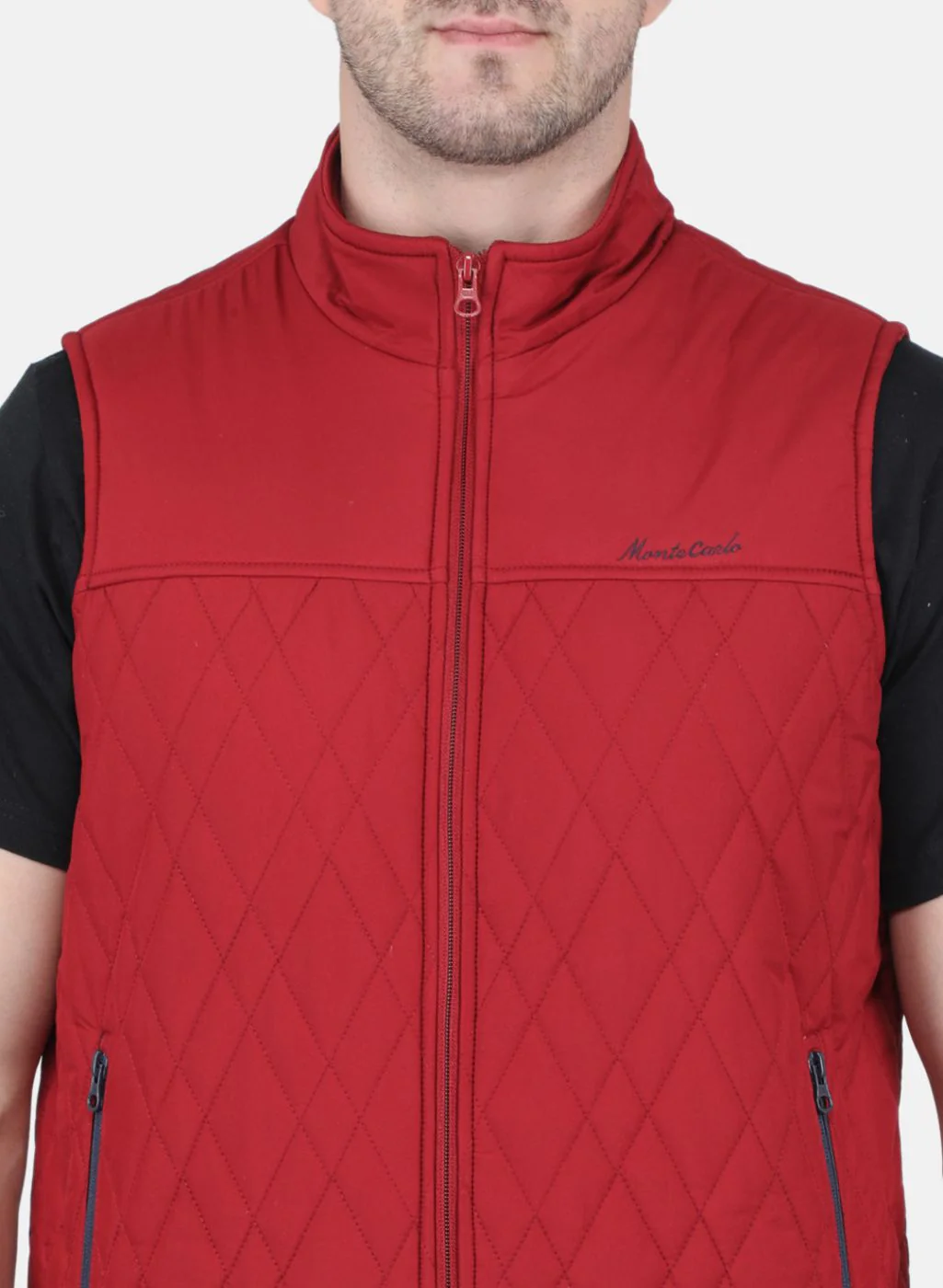 Men Red Solid Jacket - Image 5