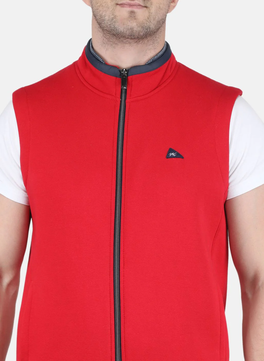 Men Red Solid T-Shirt - Image 5