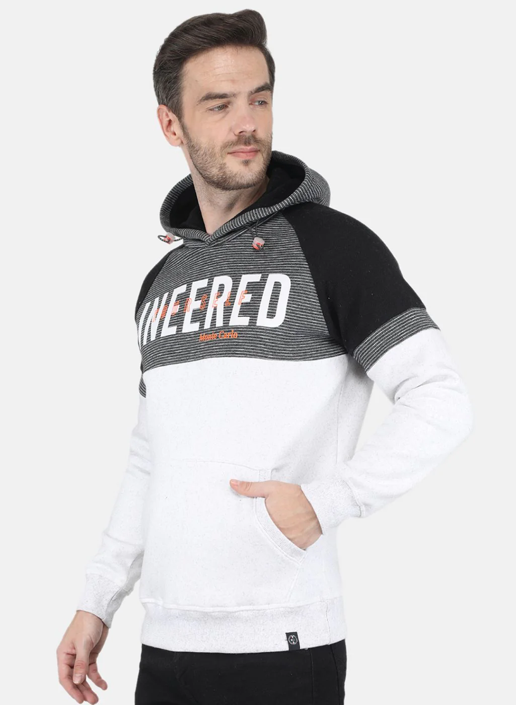 Men White Printed Sweatshirt - Image 2