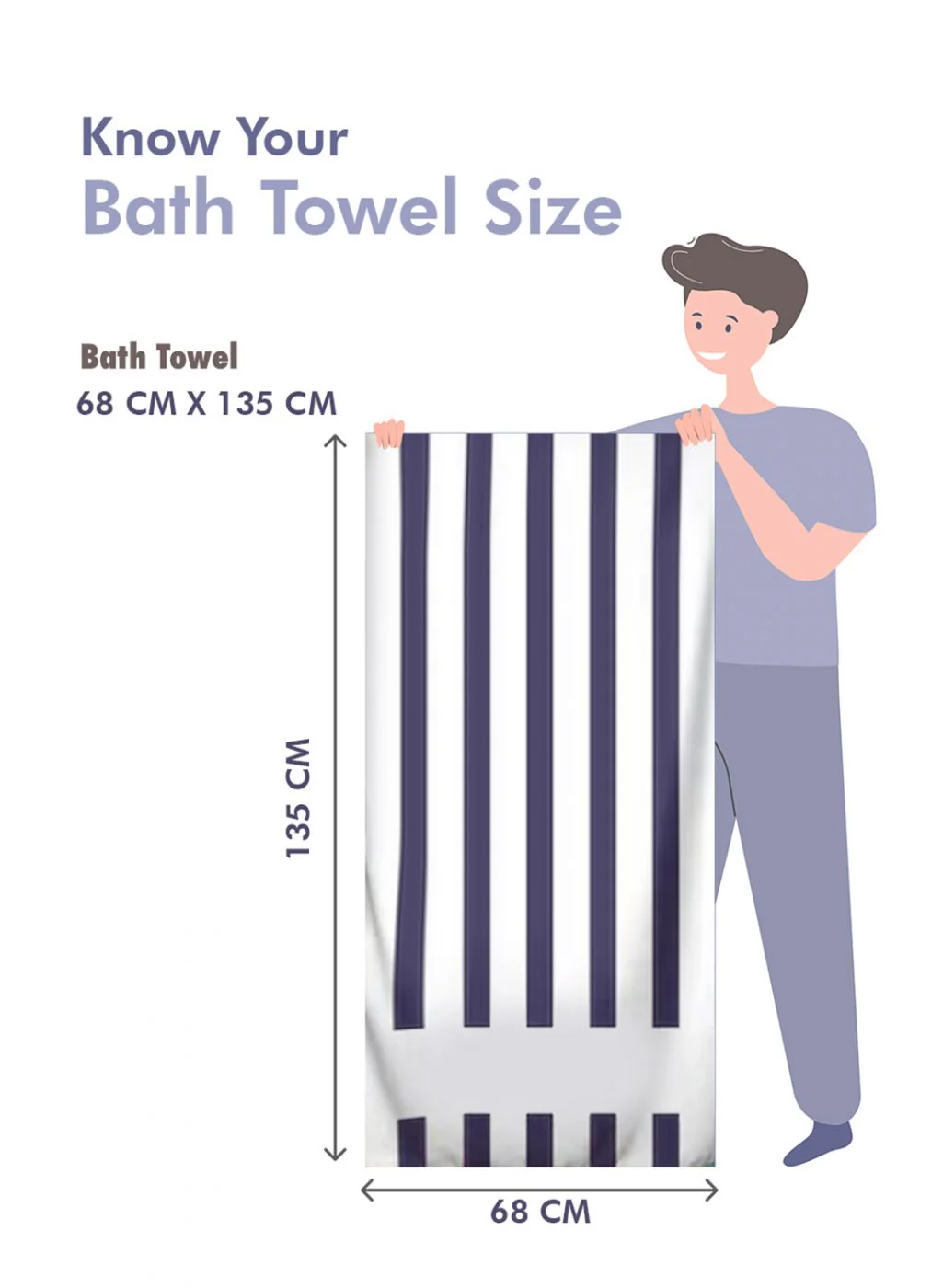 Peach Cotton 400 GSM Bath Towel - Image 6