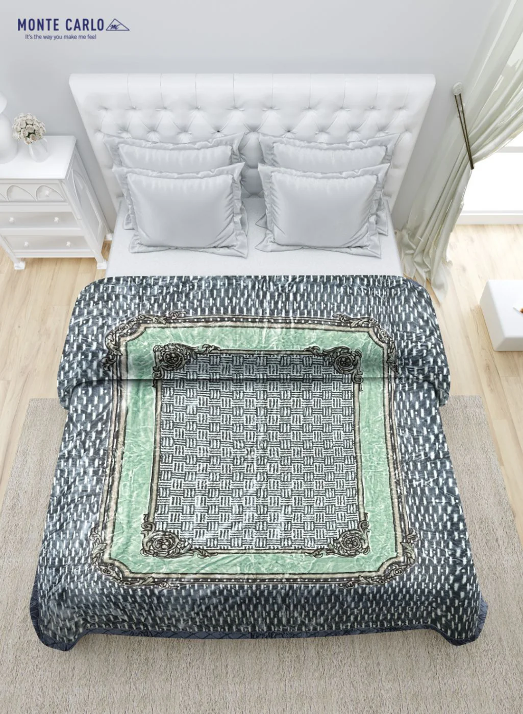Printed Mink Double Blanket for Heavy Winter -1 Ply - Image 4