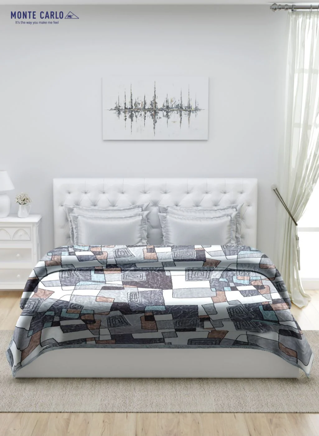 Printed Mink Double Blanket for Heavy Winter -1 Ply - Image 3