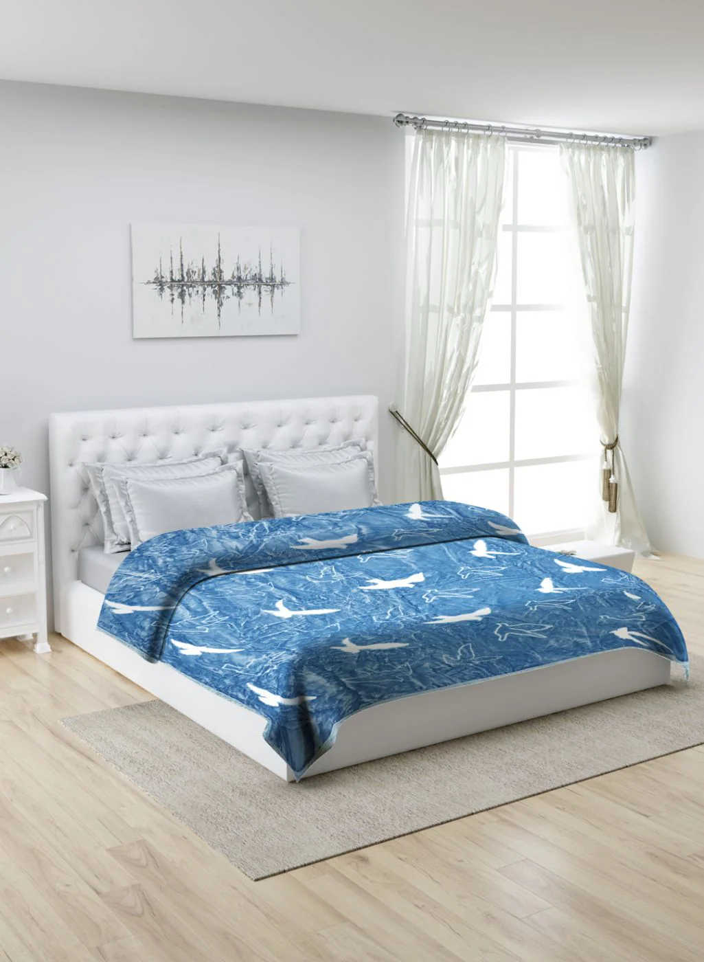 Printed Mink Double Blanket for Heavy Winter -1 Ply - Image 2