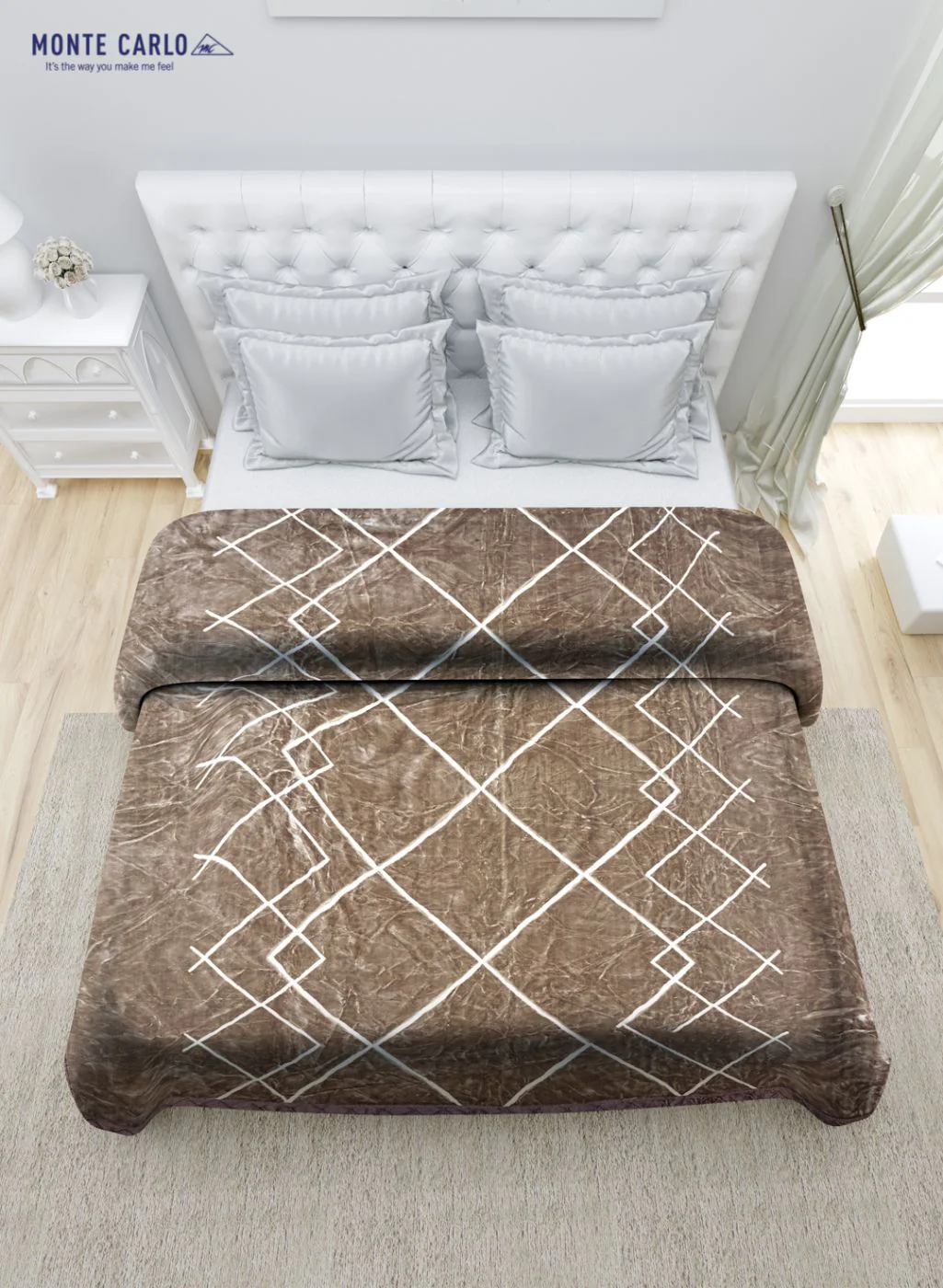 Printed Mink Double Blanket for Heavy Winter -1 Ply - Image 4