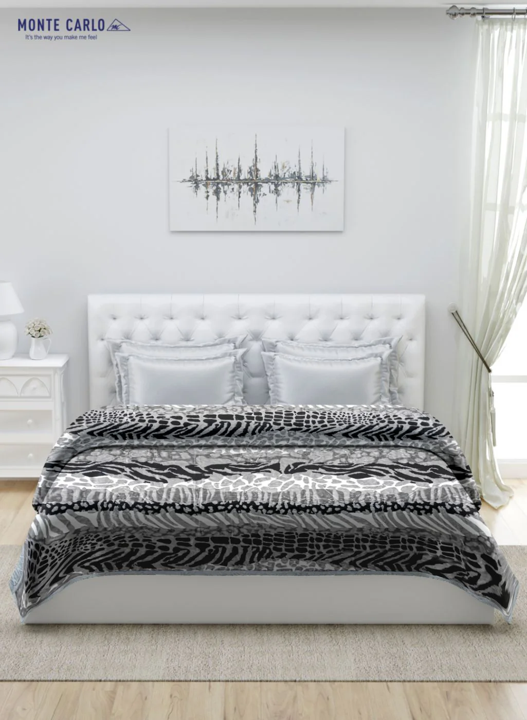 Printed Mink Double Blanket for Heavy Winter -1 Ply - Image 3