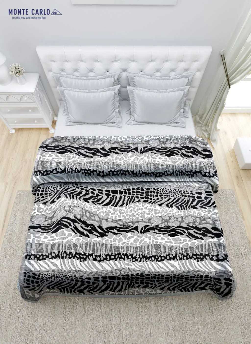 Printed Mink Double Blanket for Heavy Winter -1 Ply - Image 4