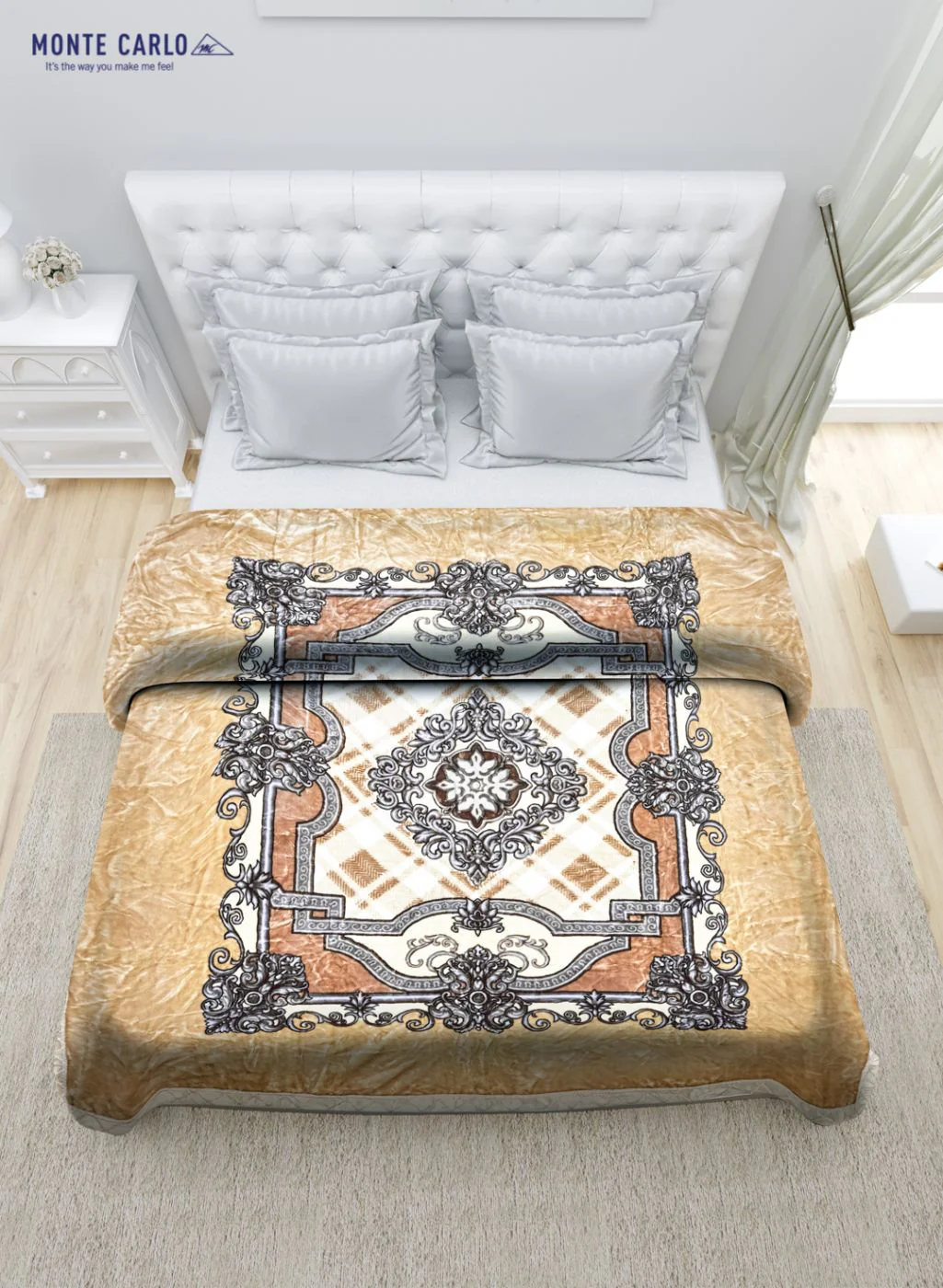 Printed Mink Double Blanket for Heavy Winter -1 Ply - Image 4