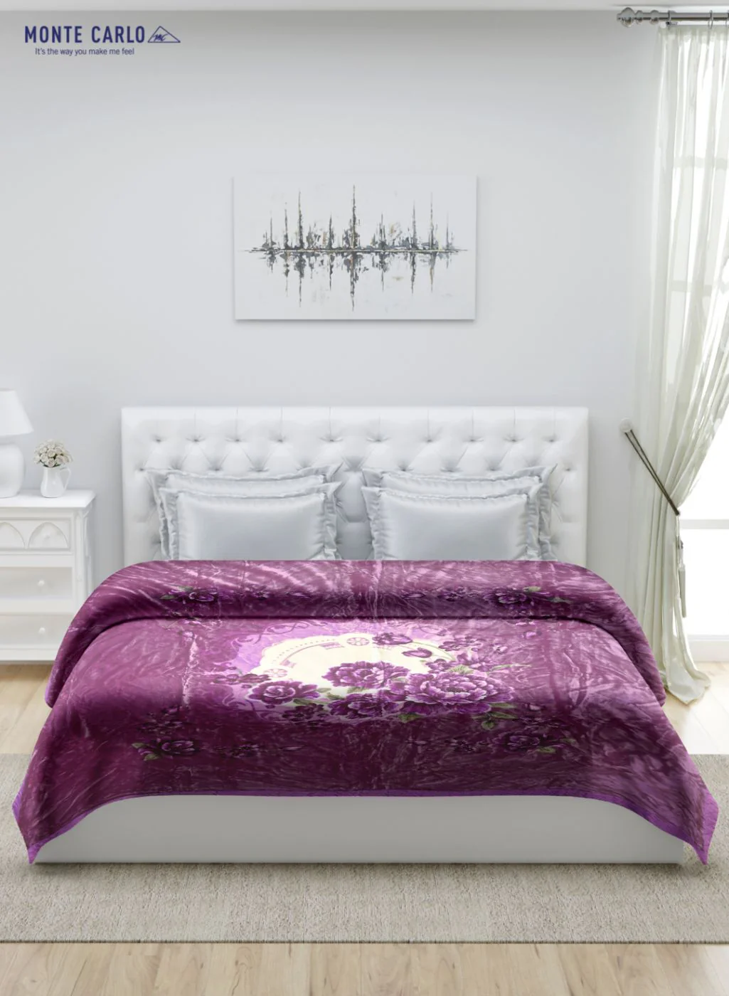 Printed Mink Double Blanket for Heavy Winter -1 Ply - Image 3