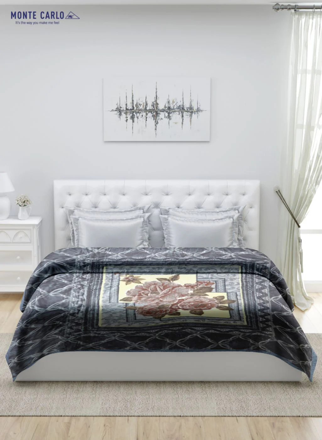 Printed Mink Double Blanket for Heavy Winter -1 Ply - Image 3