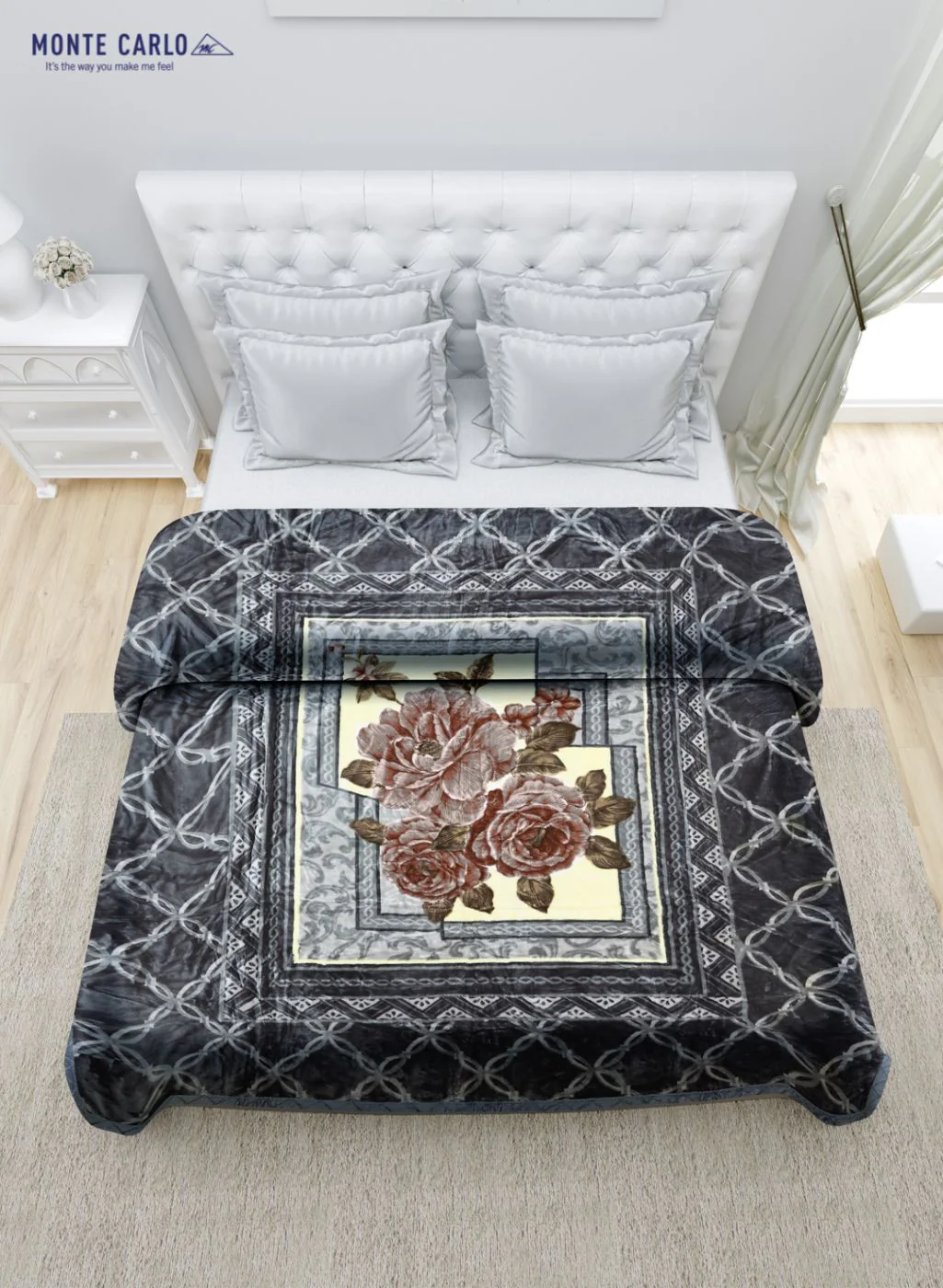 Printed Mink Double Blanket for Heavy Winter -1 Ply - Image 4