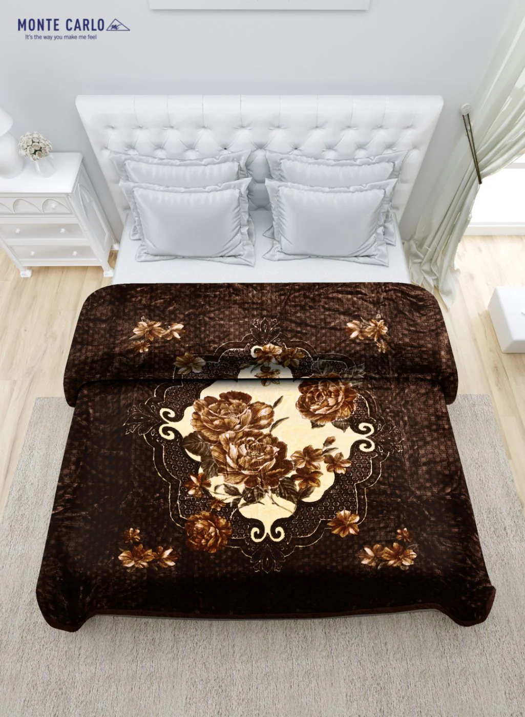 Printed Mink Double Blanket for Heavy Winter -1 Ply - Image 4