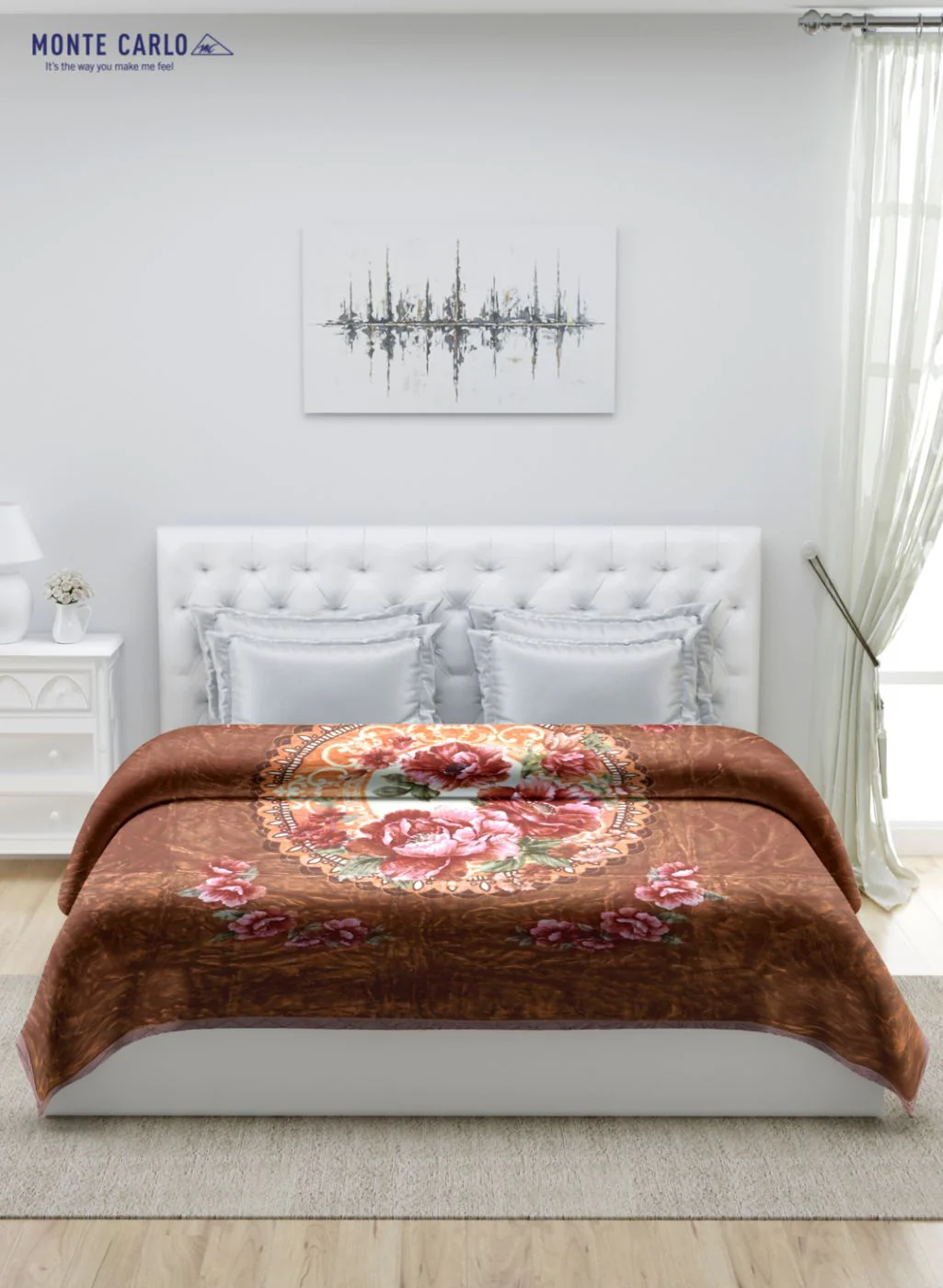 Printed Mink Double Blanket for Heavy Winter -1 Ply - Image 3