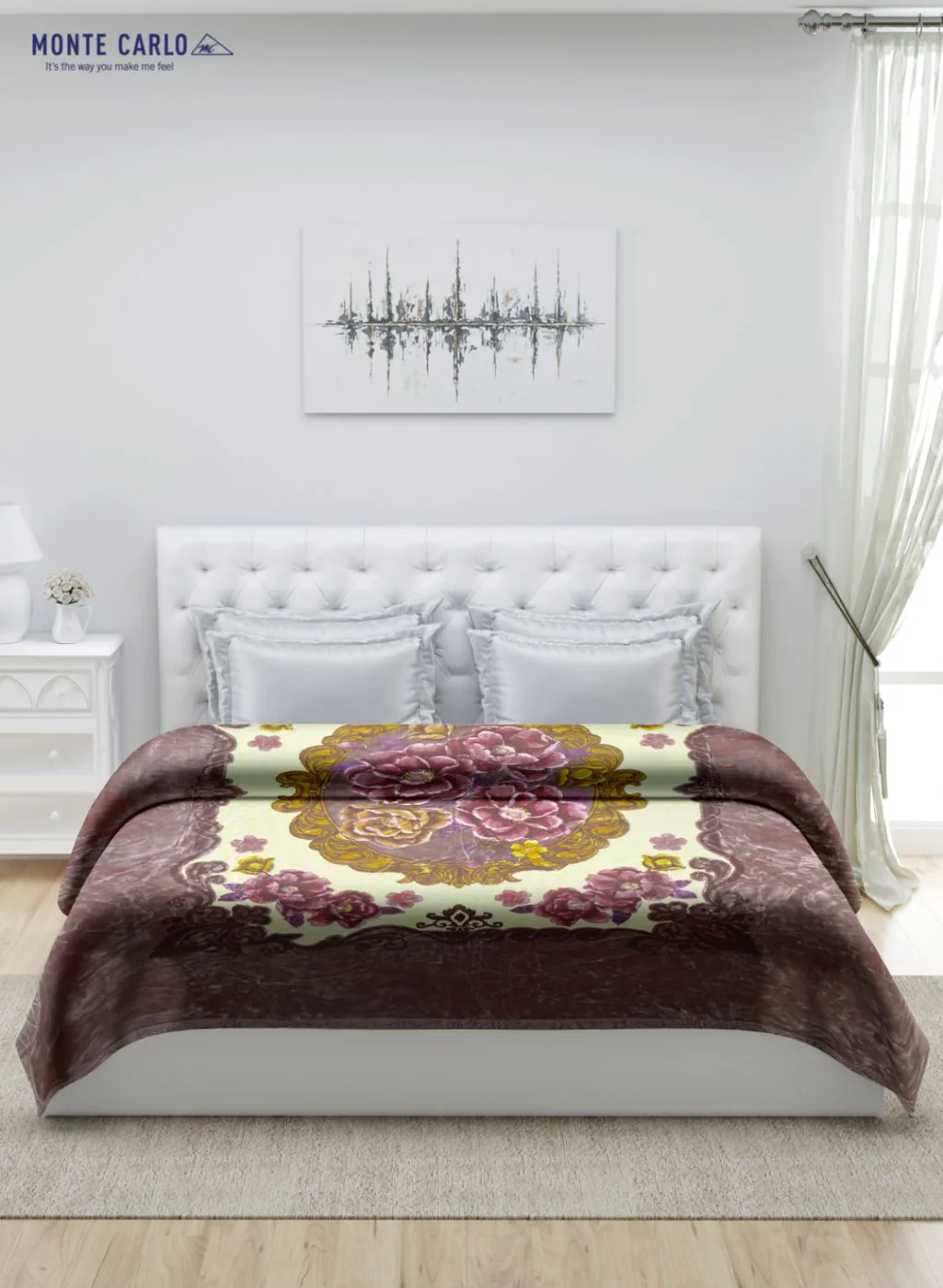 Printed Mink Double Blanket for Heavy Winter -1 Ply - Image 3