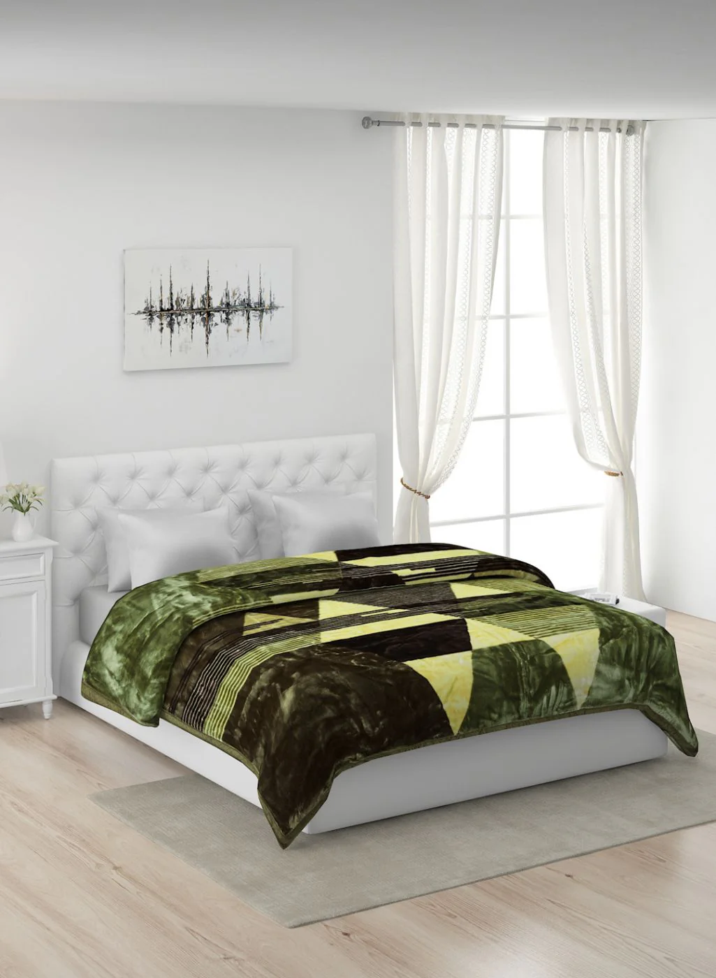 Printed Mink Double Blanket for Heavy Winter -2 Ply - Image 2