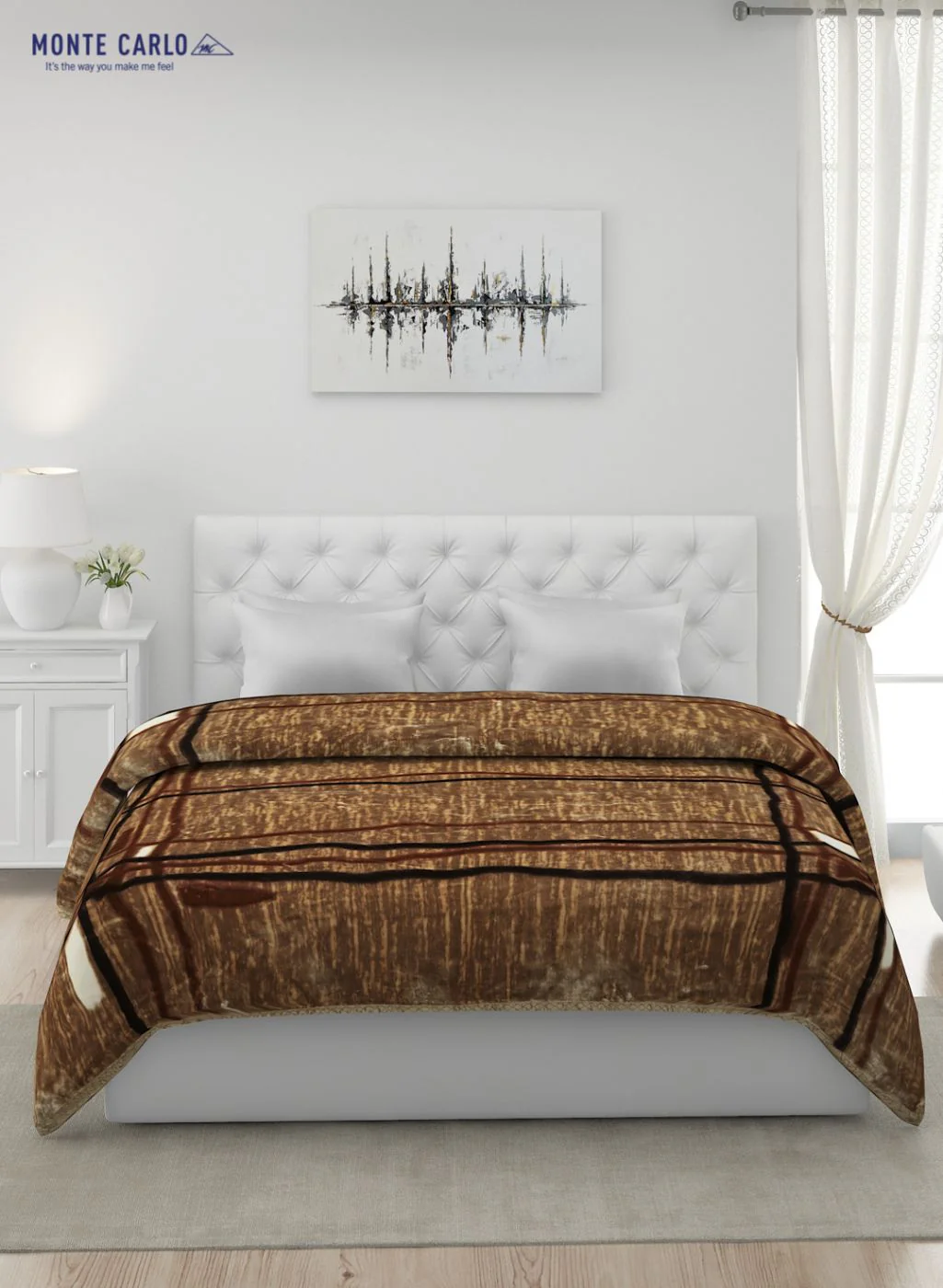 Printed Mink Double Blanket for Heavy Winter -2 Ply - Image 3