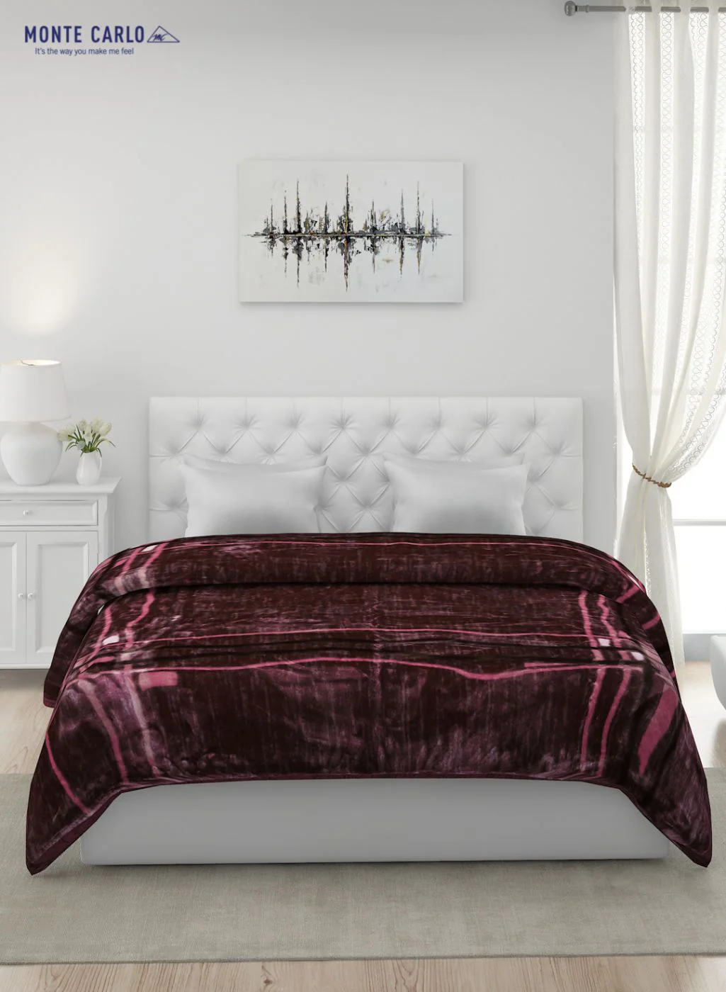 Printed Mink Double Blanket for Heavy Winter -2 Ply - Image 3