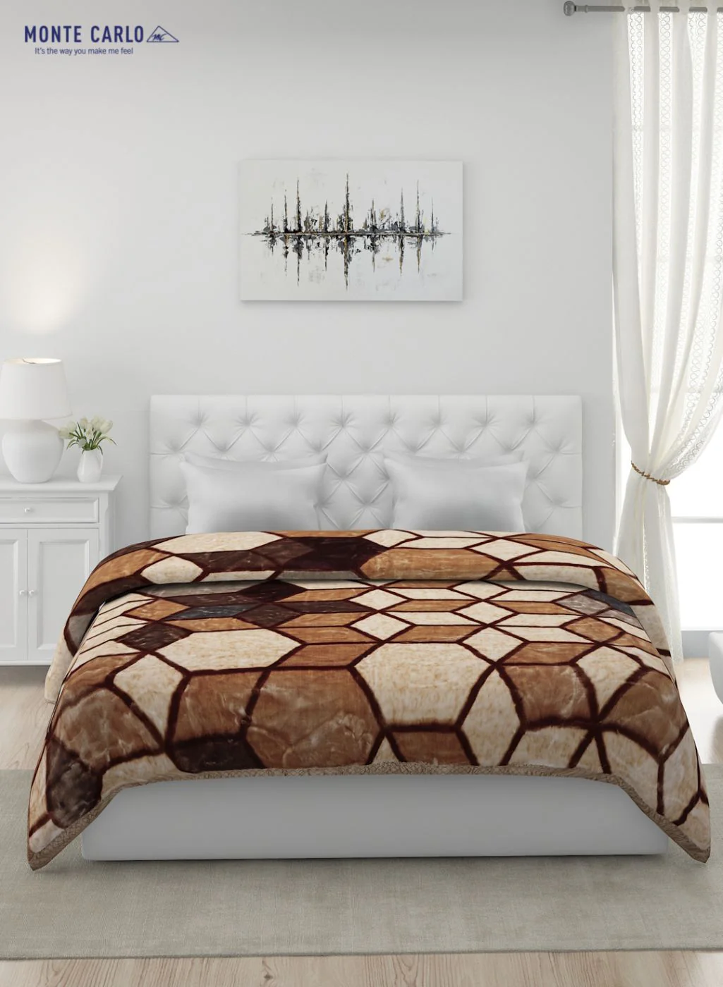 Printed Mink Double Blanket for Heavy Winter -2 Ply - Image 3