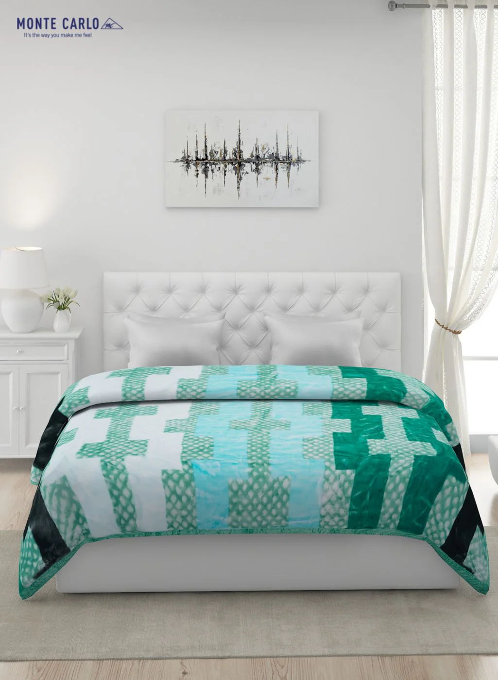 Printed Mink Double Blanket for Heavy Winter -2 Ply - Image 3