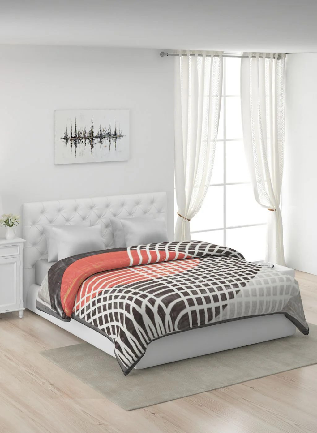 Printed Mink Double Blanket for Heavy Winter -2 Ply - Image 2