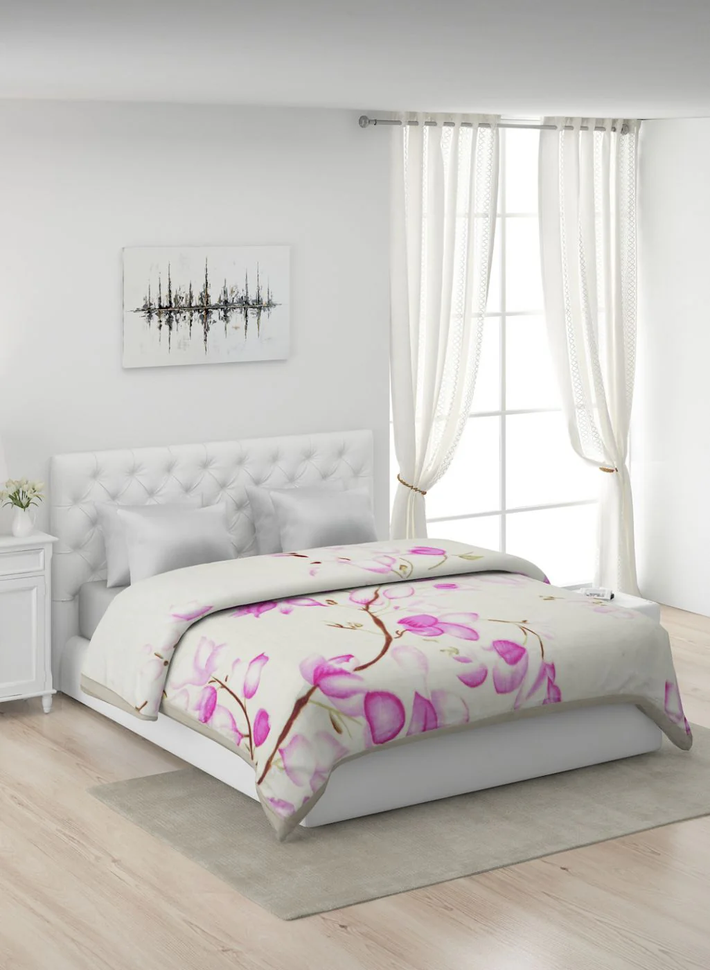 Printed Mink Double Blanket for Heavy Winter -2 Ply - Image 2