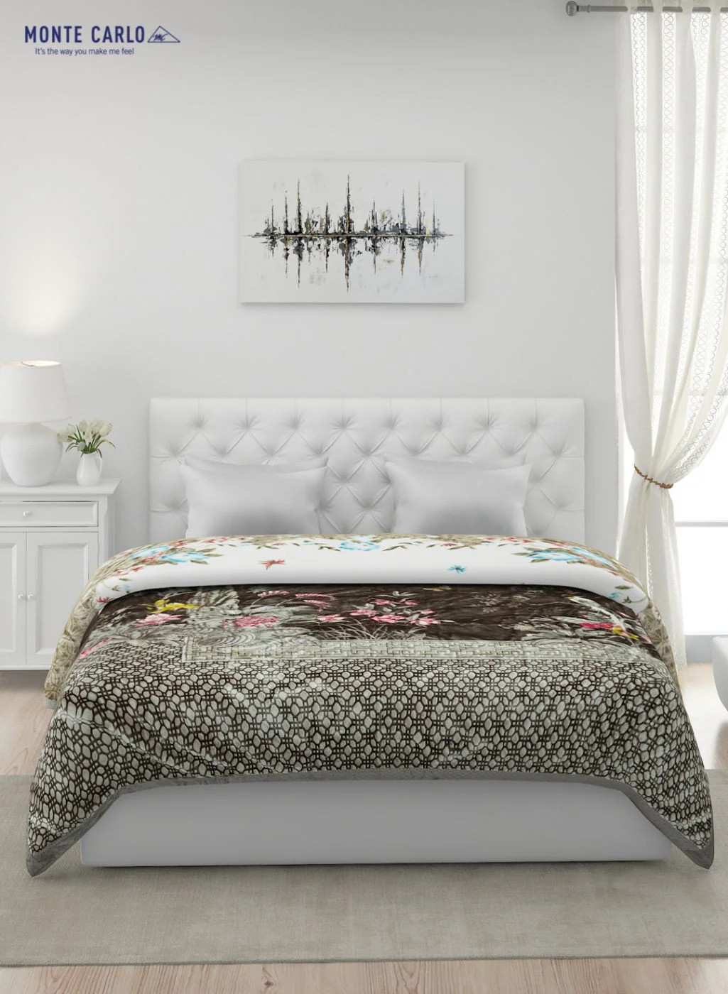 Printed Mink Double Blanket for Heavy Winter -2 Ply - Image 3