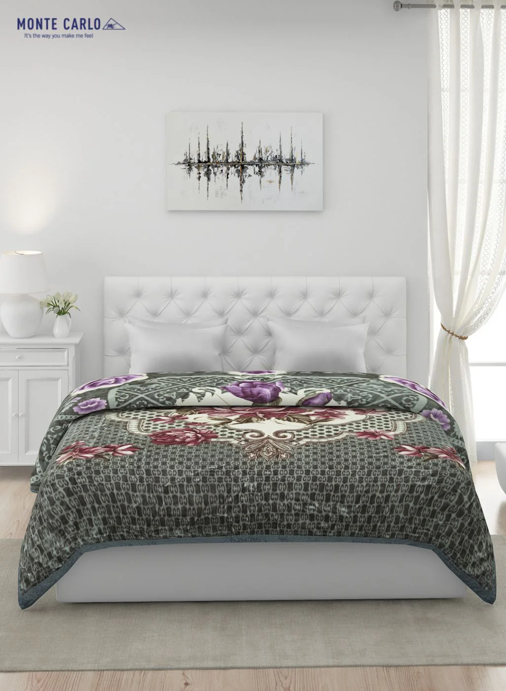 Printed Mink Double Blanket for Heavy Winter -2 Ply - Image 3