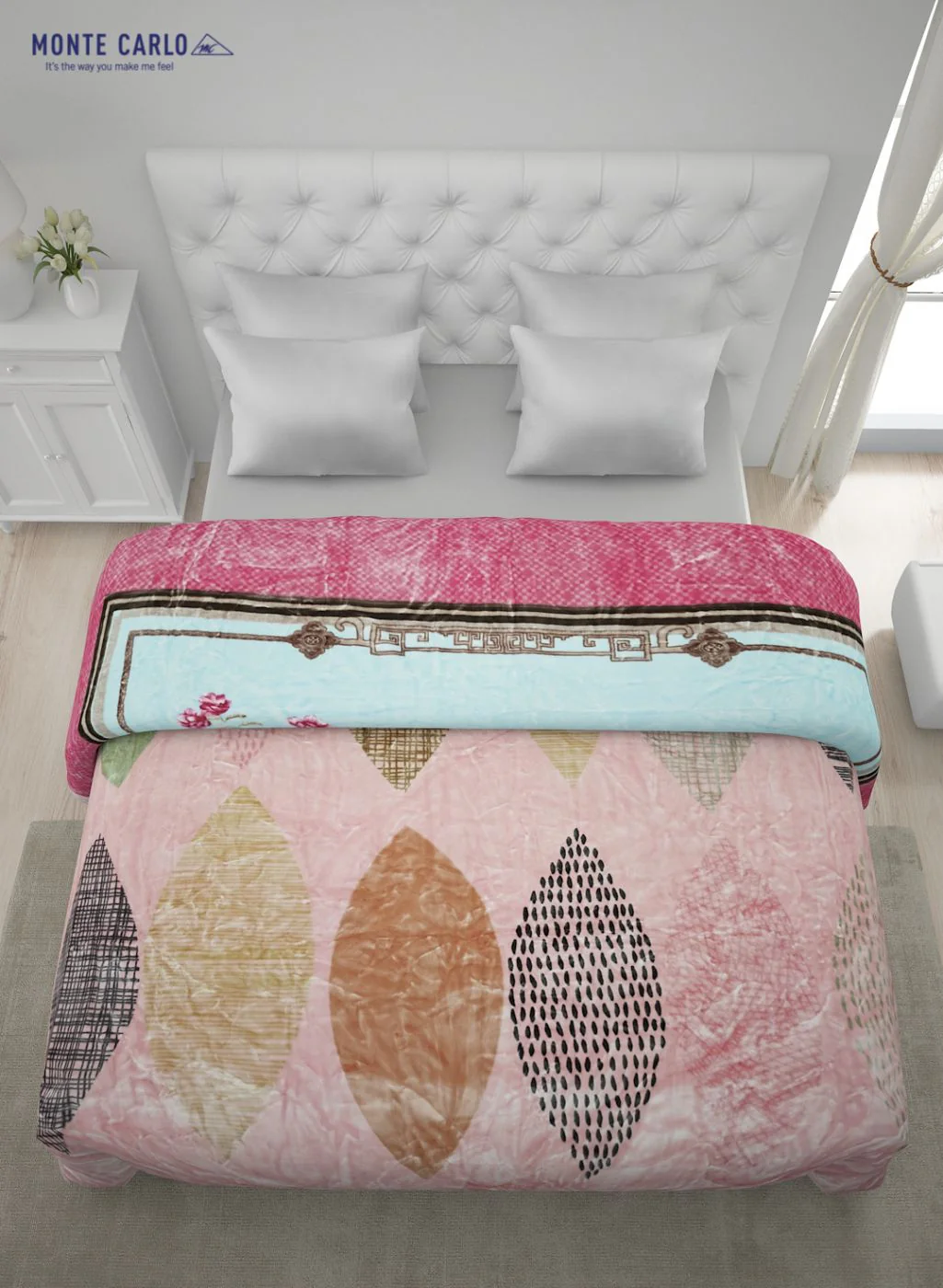 Printed Mink Double Blanket for Heavy Winter -2 Ply - Image 4