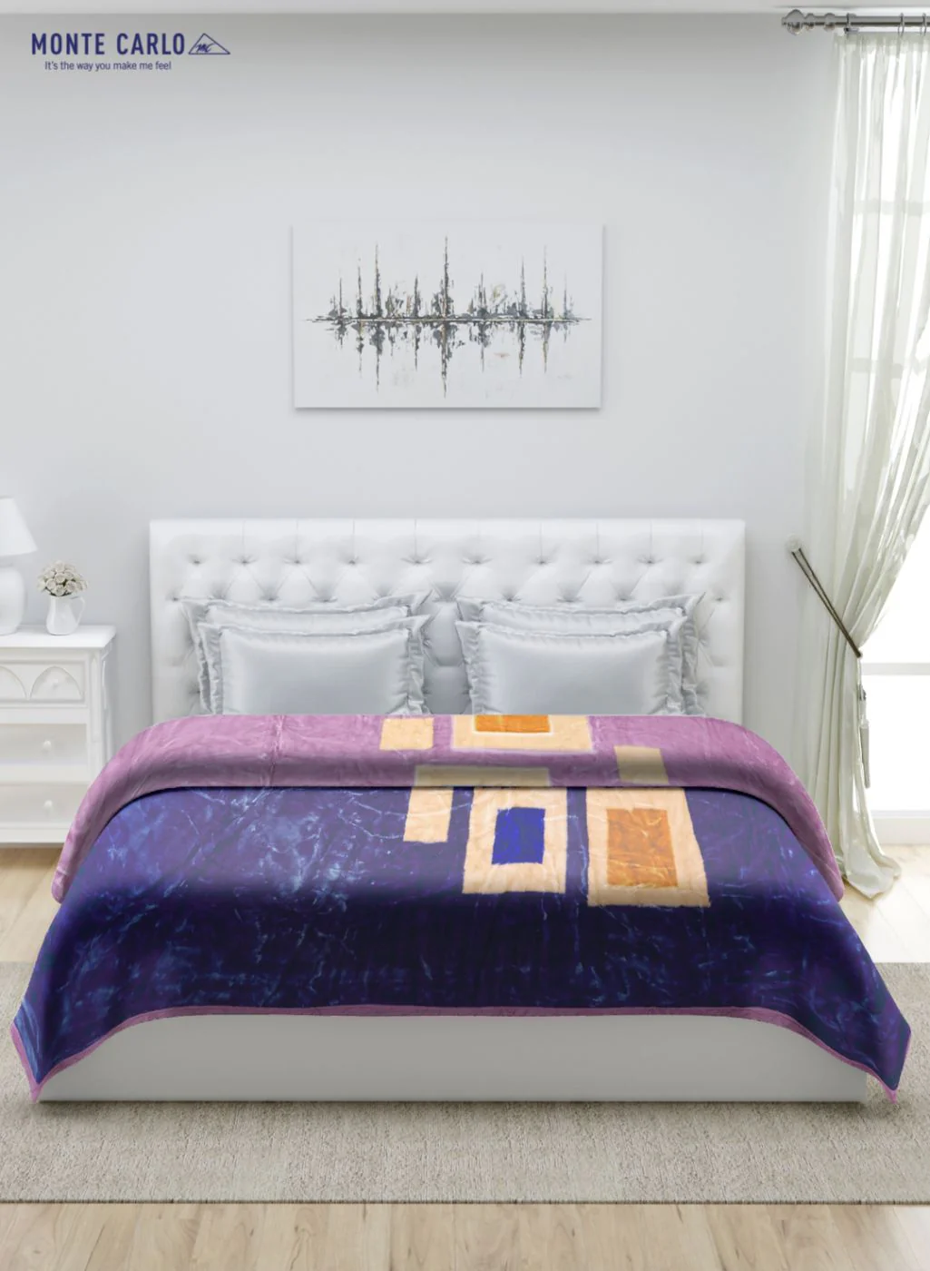 Printed Mink Double Blanket for Heavy Winter -2 Ply - Image 3