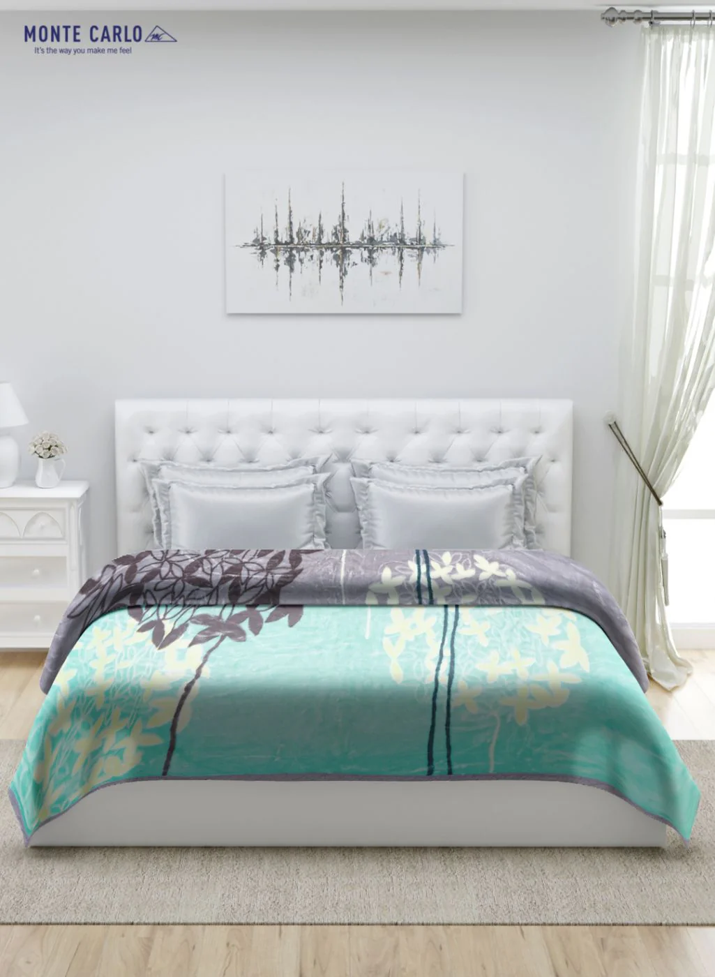 Printed Mink Double Blanket for Heavy Winter -2 Ply - Image 3