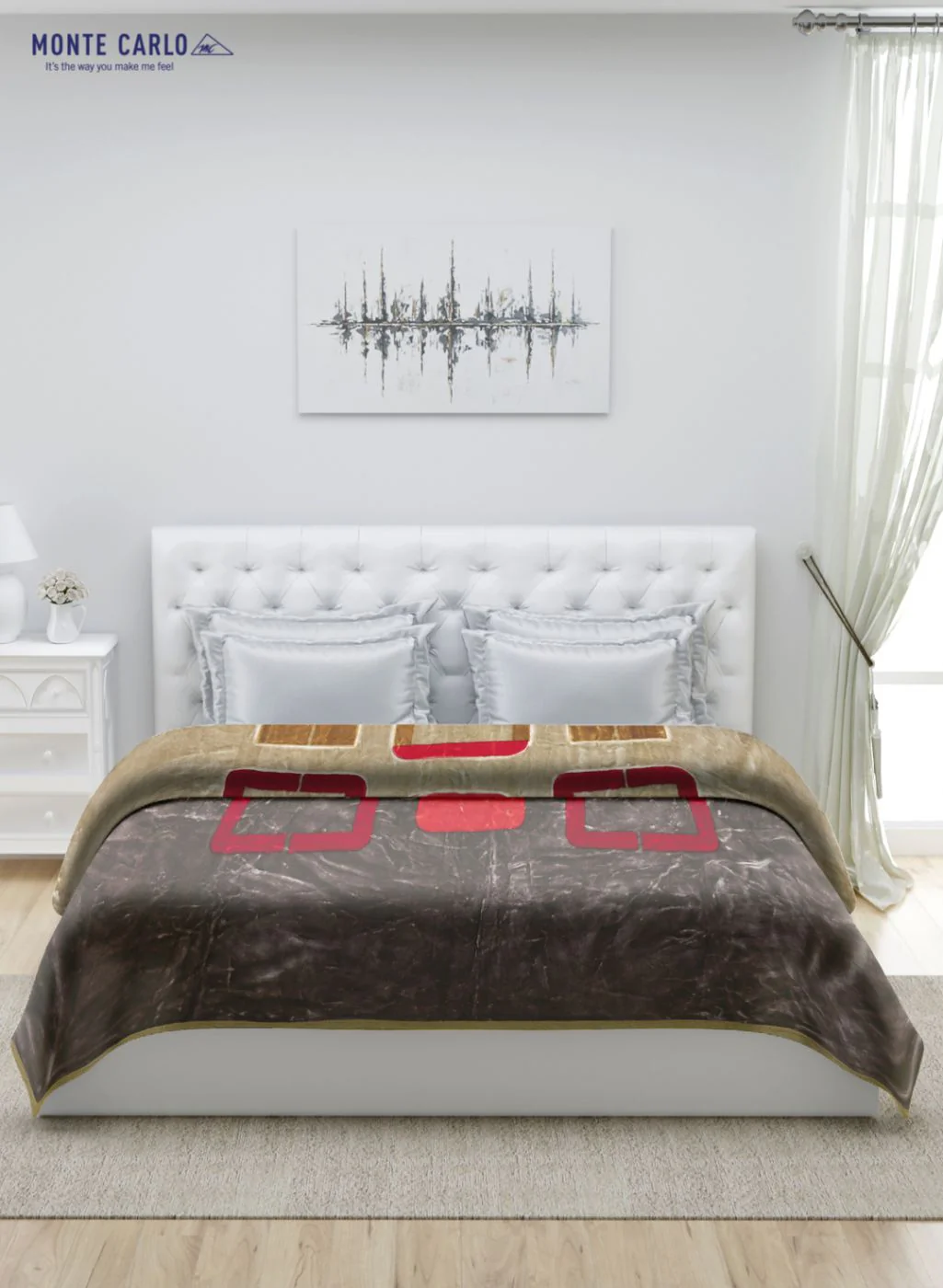 Printed Mink Double Blanket for Heavy Winter -2 Ply - Image 3