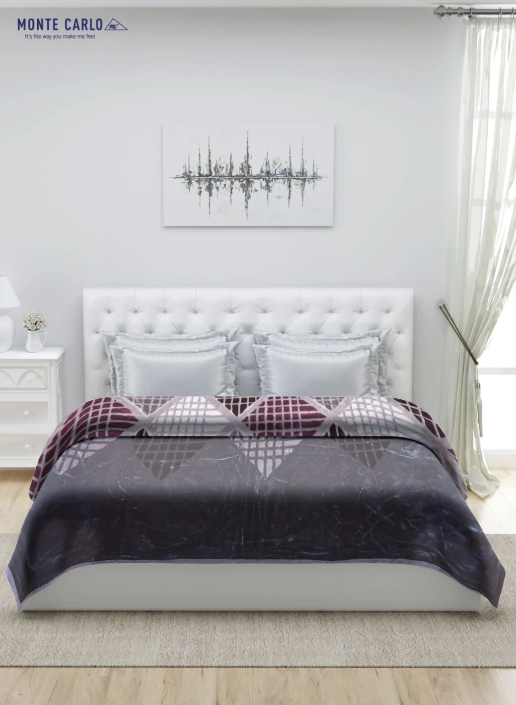 Printed Mink Double Blanket for Heavy Winter -2 Ply - Image 3