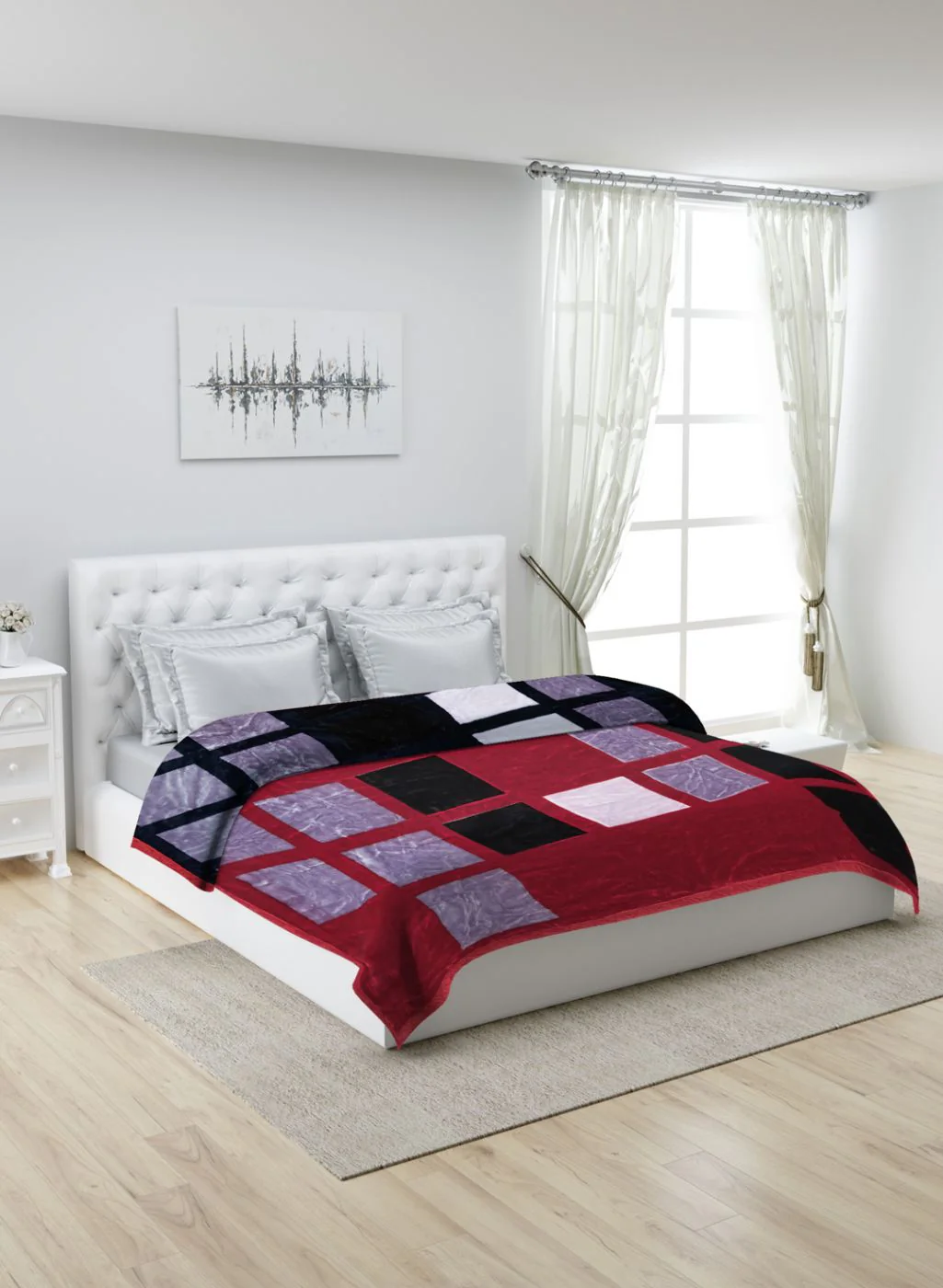 Printed Mink Double Blanket for Heavy Winter -2 Ply - Image 2