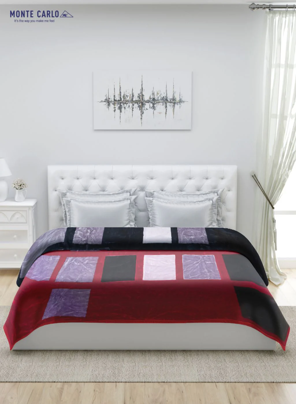 Printed Mink Double Blanket for Heavy Winter -2 Ply - Image 3