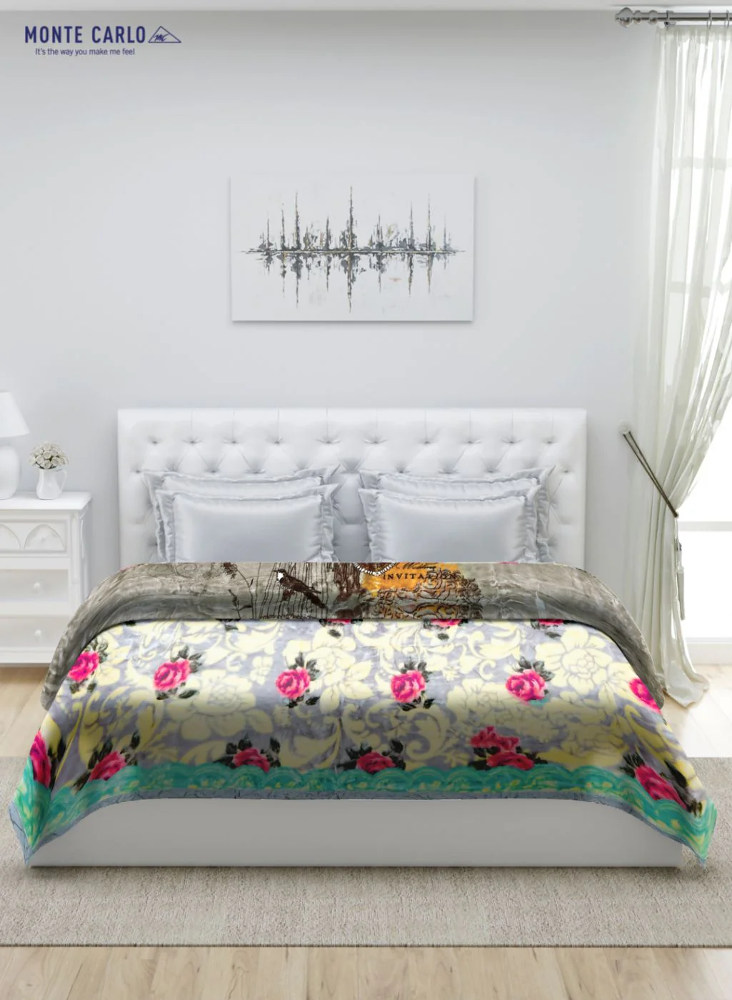 Printed Mink Double Blanket for Heavy Winter -2 Ply - Image 4
