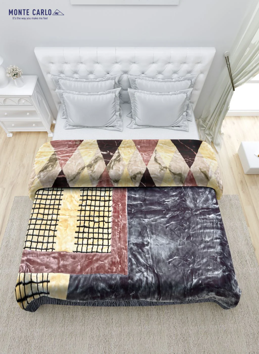 Printed Mink Double Blanket for Heavy Winter -2 Ply - Image 5