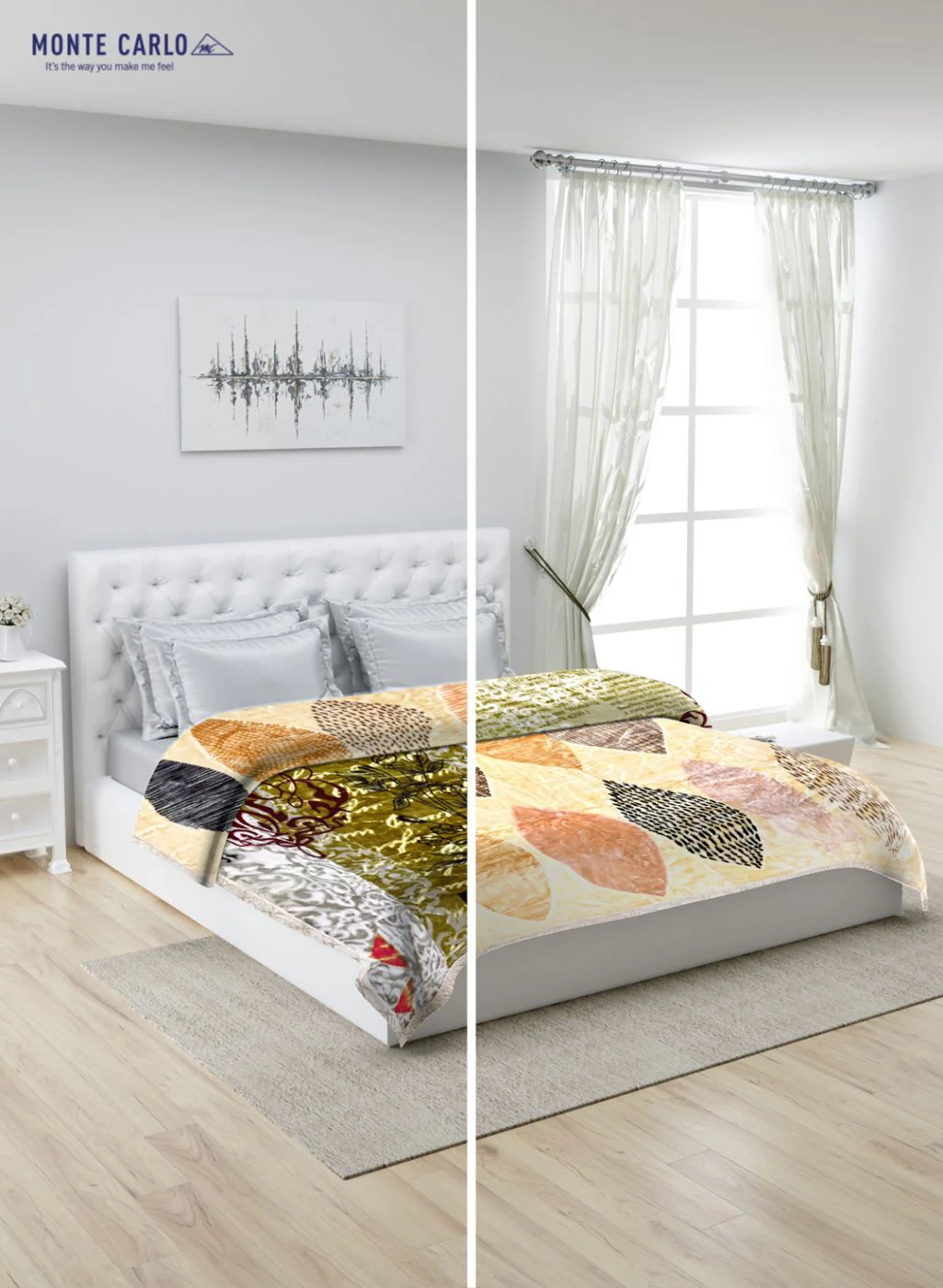 Printed Mink Double Blanket for Heavy Winter -2 Ply - Image 3