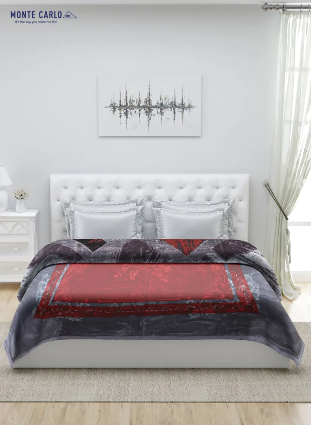 Printed Mink Double Blanket for Heavy Winter -2 Ply - Image 3