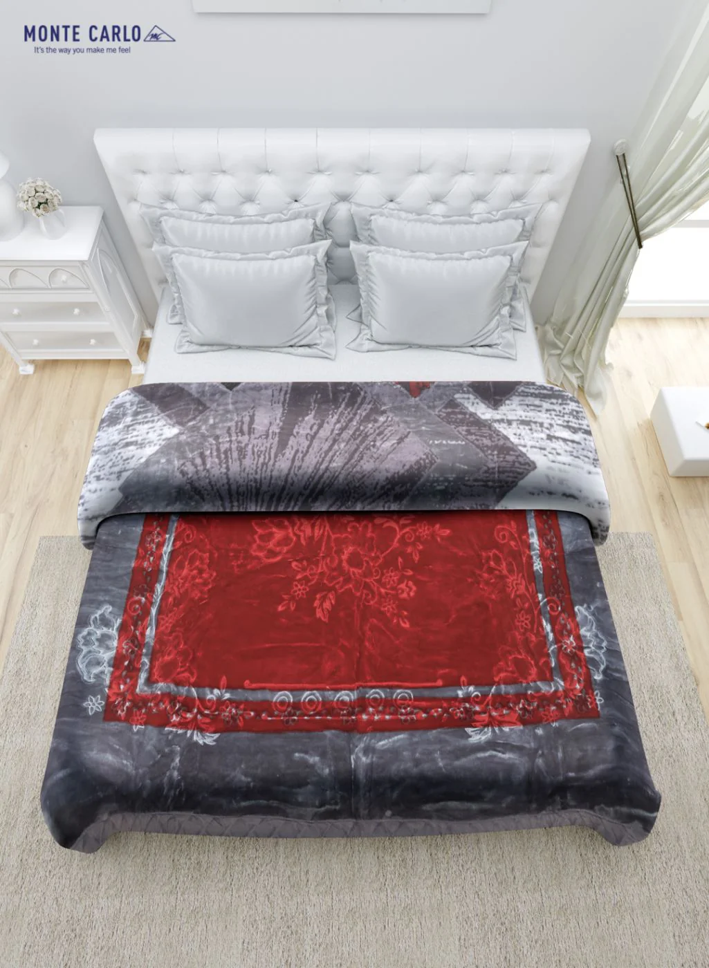 Printed Mink Double Blanket for Heavy Winter -2 Ply - Image 4