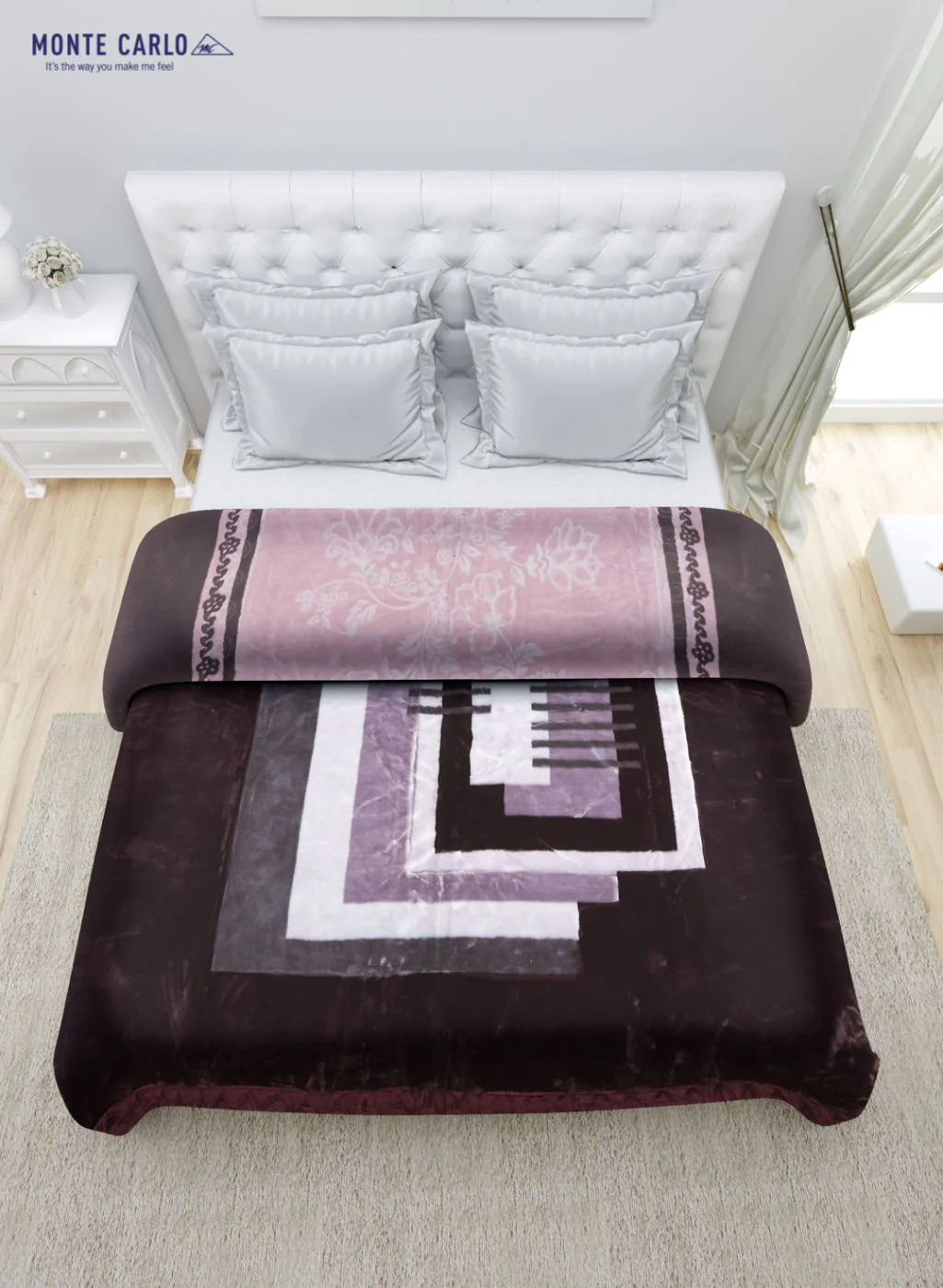 Printed Mink Double Blanket for Heavy Winter -2 Ply - Image 4