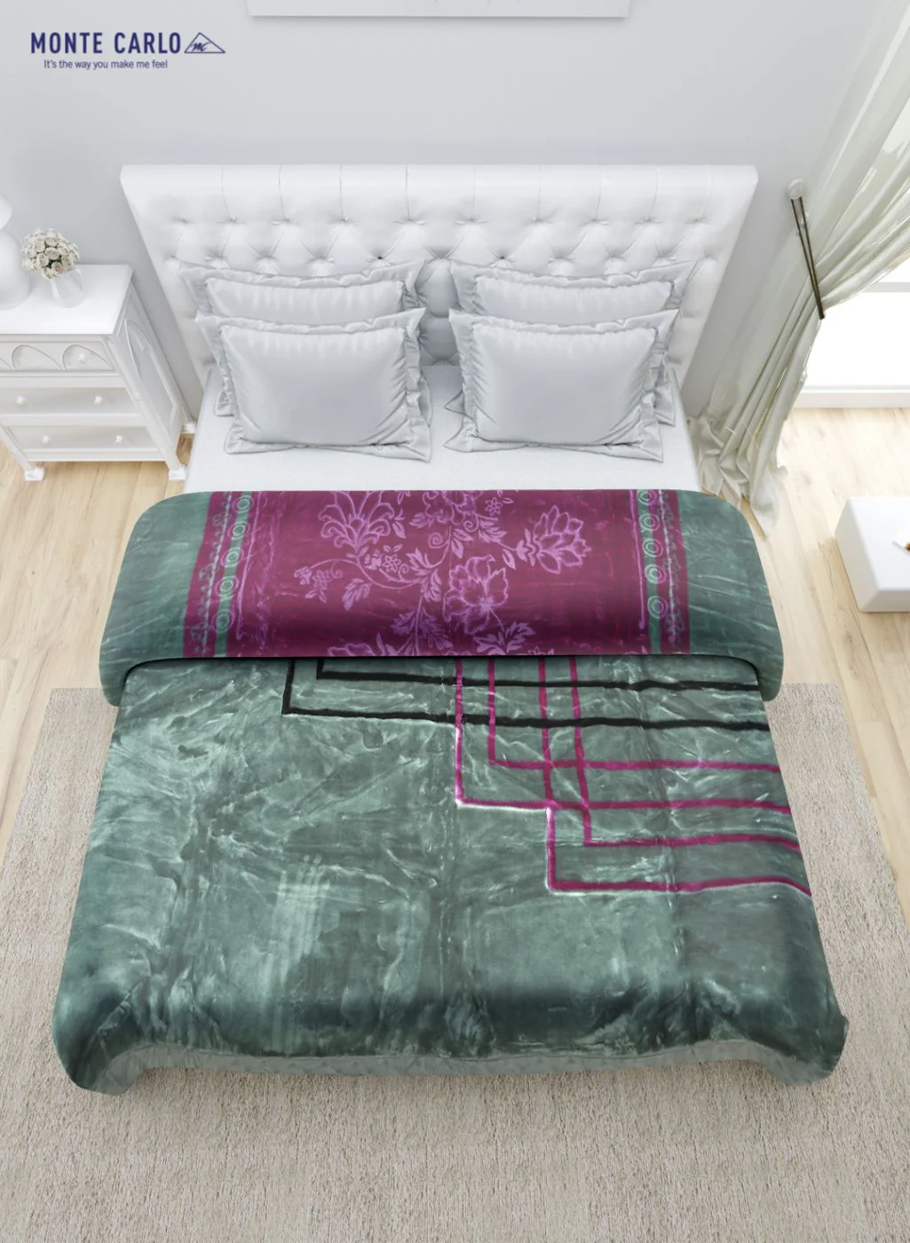 Printed Mink Double Blanket for Heavy Winter -2 Ply - Image 4