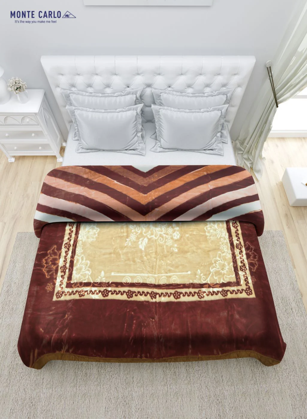 Printed Mink Double Blanket for Heavy Winter -2 Ply - Image 4