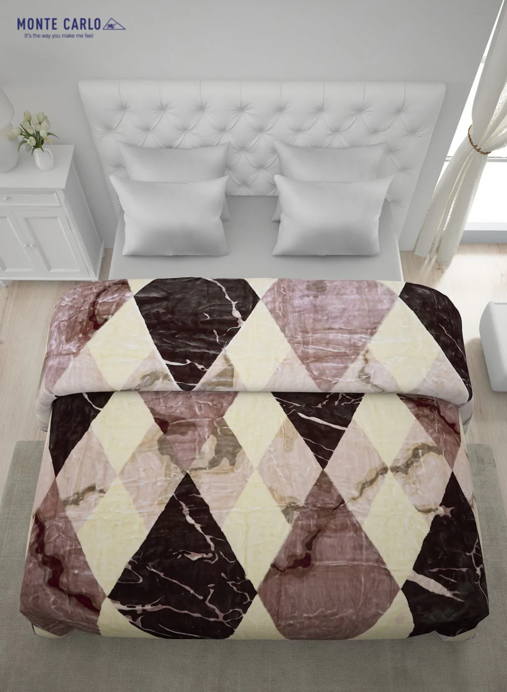 Printed Mink Double Blanket for Heavy Winter -2 Ply - Image 4