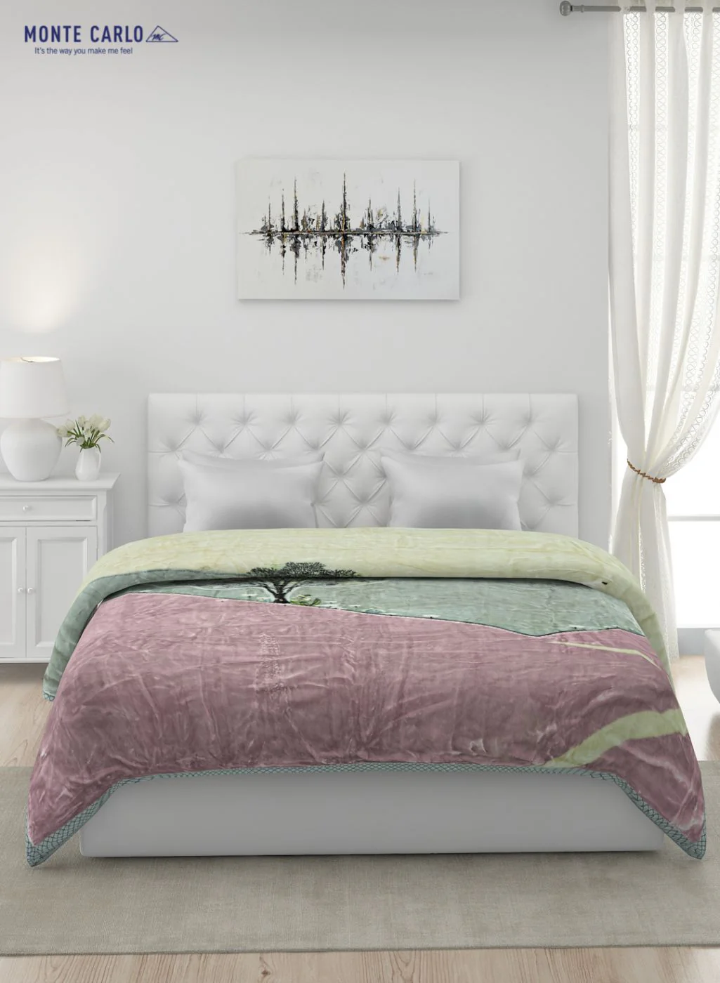 Printed Mink Double Blanket for Heavy Winter -2 Ply - Image 3