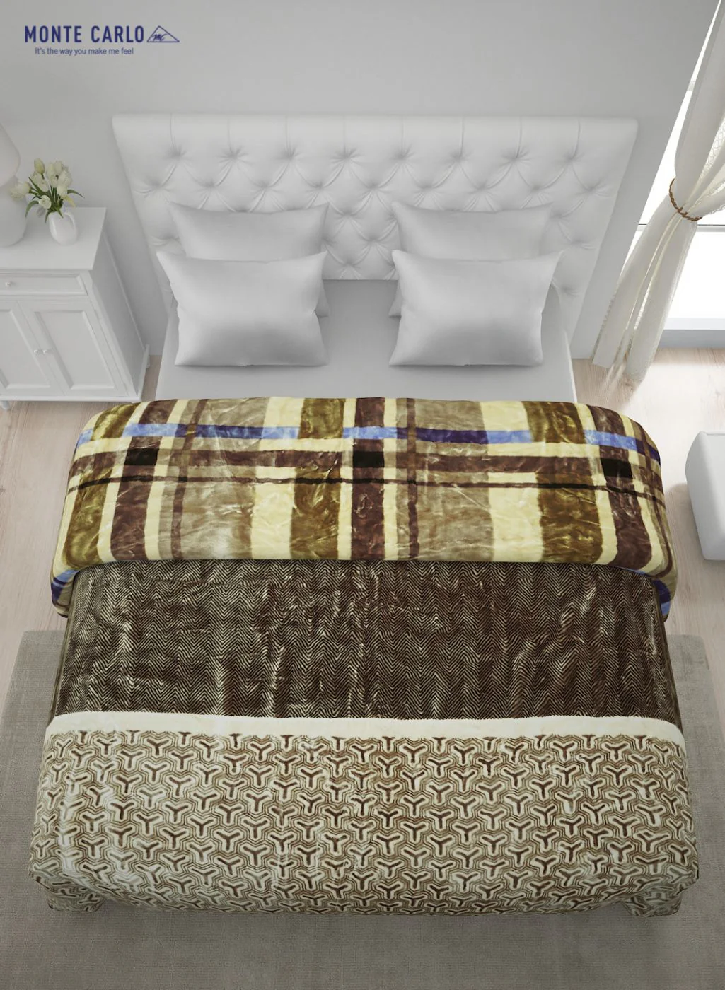 Printed Mink Double Blanket for Heavy Winter -2 Ply - Image 4