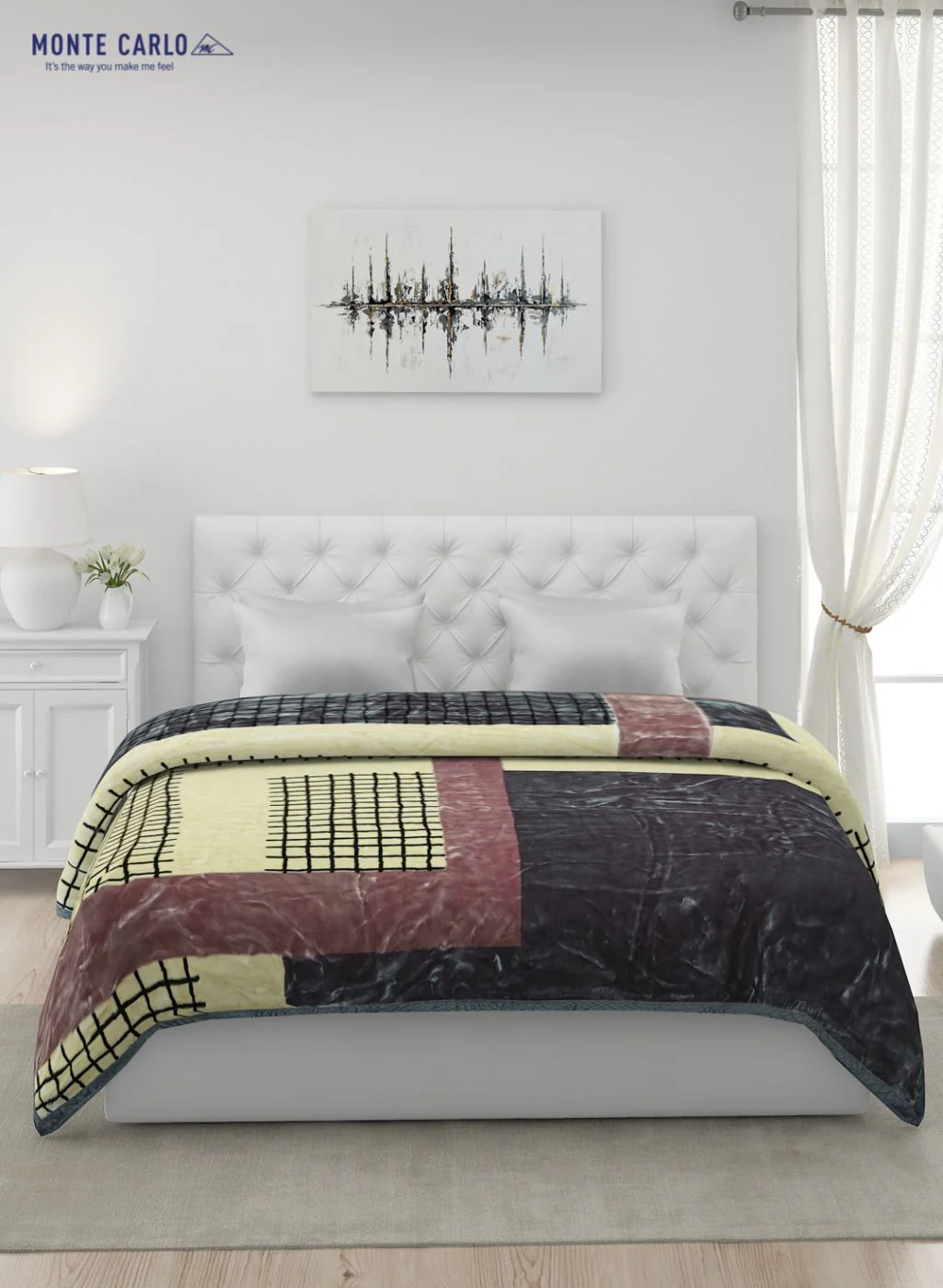 Printed Mink Double Blanket for Heavy Winter -2 Ply - Image 3