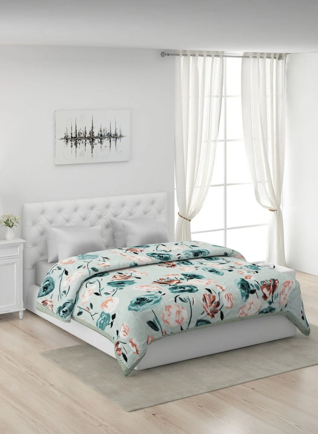 Printed Mink Double Blanket for Heavy Winter -2 Ply - Image 2
