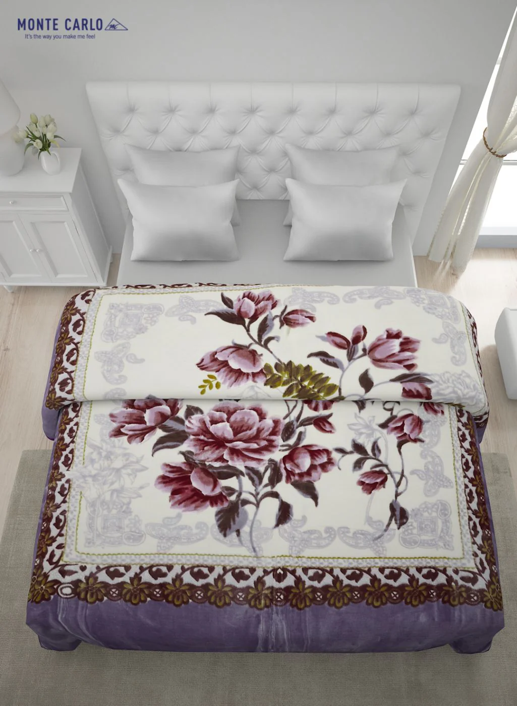 Printed Mink Double Blanket for Heavy Winter -2 Ply - Image 4
