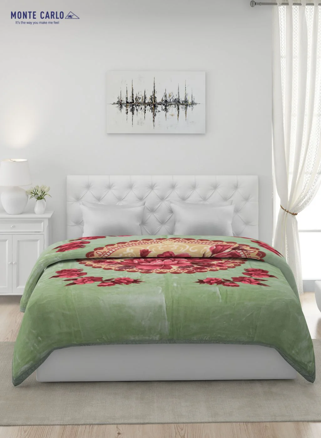 Printed Mink Double Blanket for Heavy Winter -2 Ply - Image 3