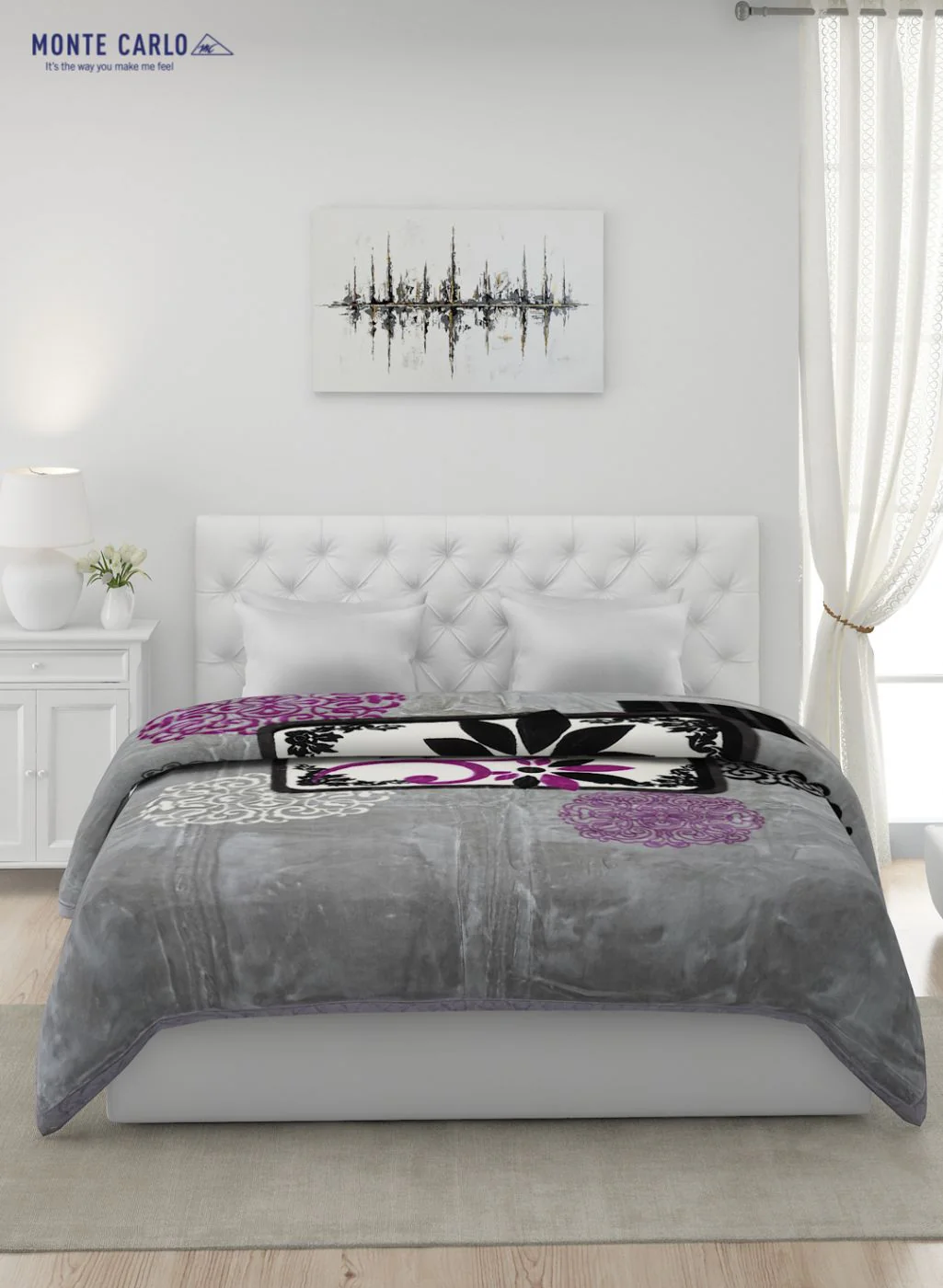 Printed Mink Double Blanket for Heavy Winter -2 Ply - Image 3